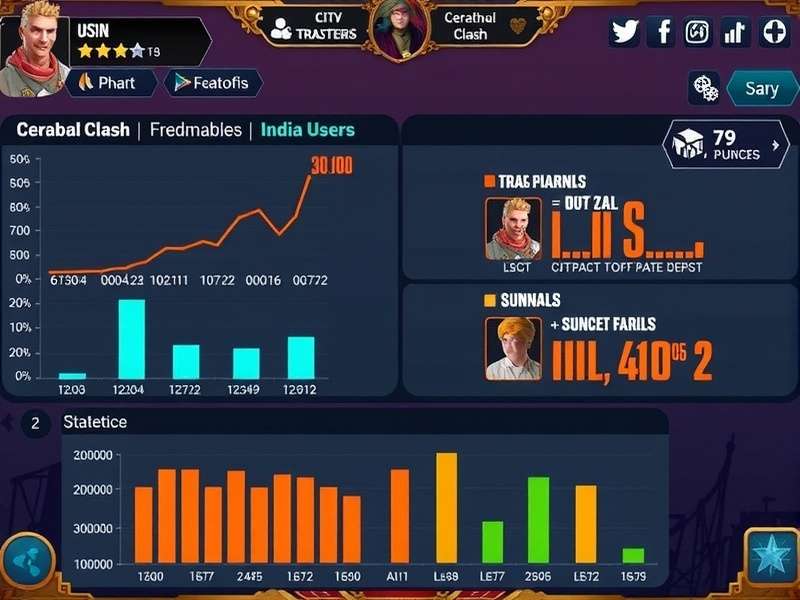 Cerebral Clash India user statistics visualization